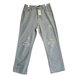 NWT Coeur‎ de Vague Light Colored Denim Womens Jeans / size L